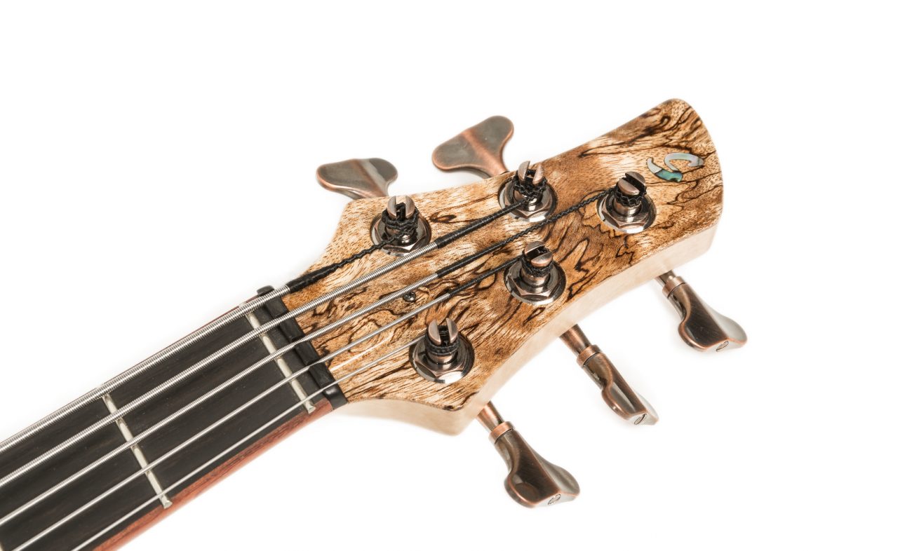 Schack Unique Custom Bass 5-String headstock